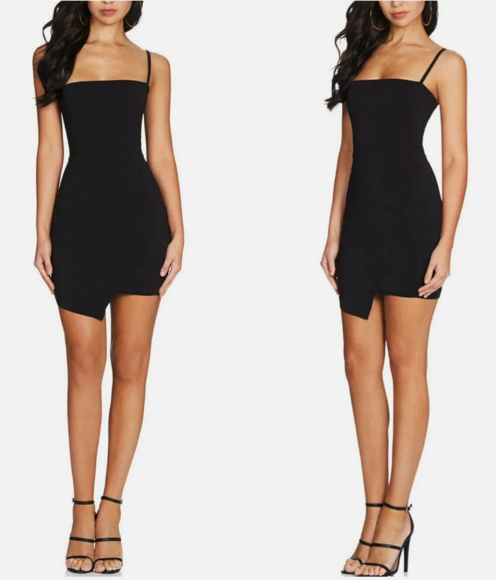 Nookie Billie Asymmetrical Mini Dress Black Size L